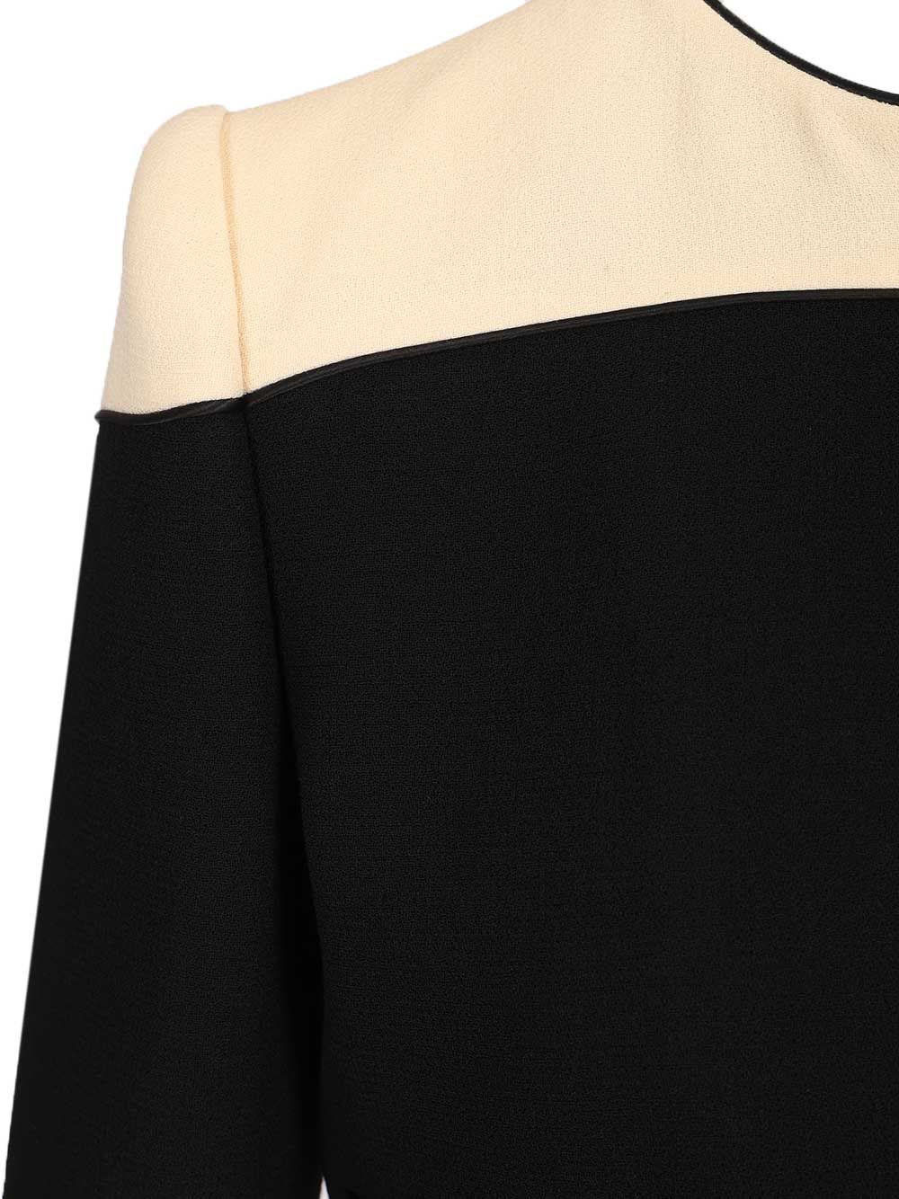 Valentino Garavani Two-Tone Wool Jacket Knitwear - Black | 30428f0cf7714763c52537d68c1c15d63441aac2