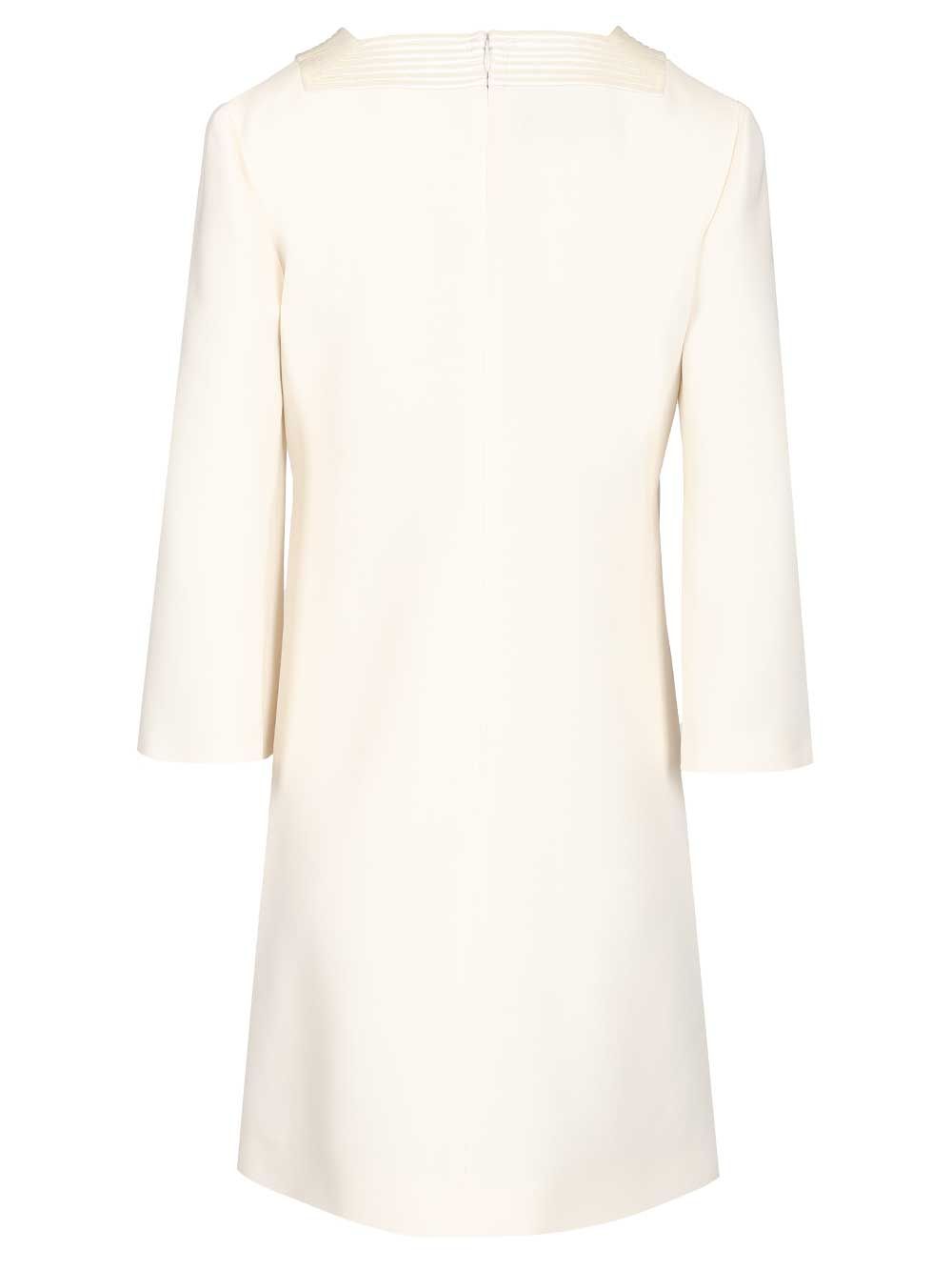 Valentino Garavani Short Crepe Couture Dress Dresses - White | 4da66847a615d5e28798230b19c68063f223ad56