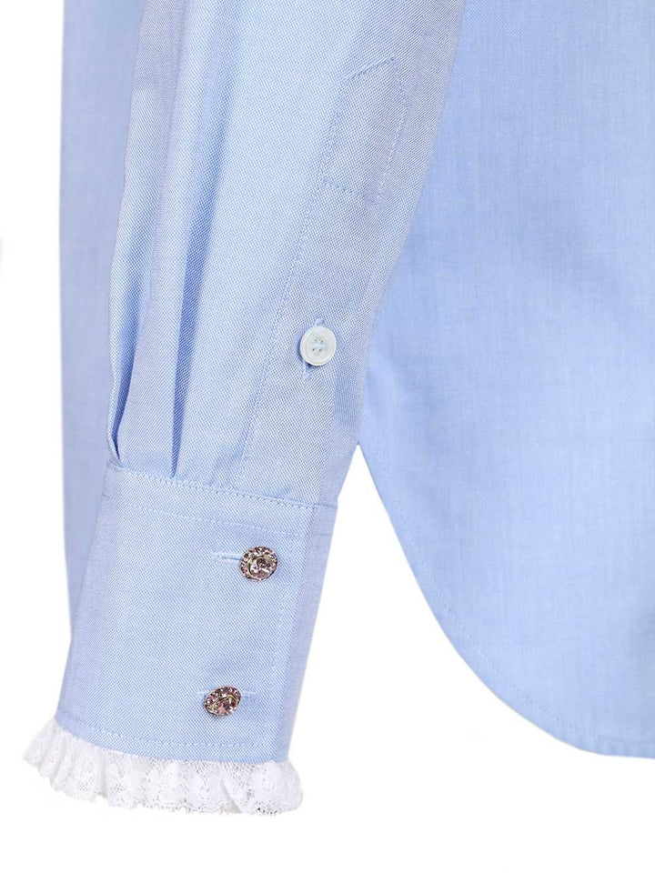 Valentino Garavani Oxford Cotton Shirt Shirts - Light blue | 8bc03d99d6db373c6cdb866d781a13f42ef69741
