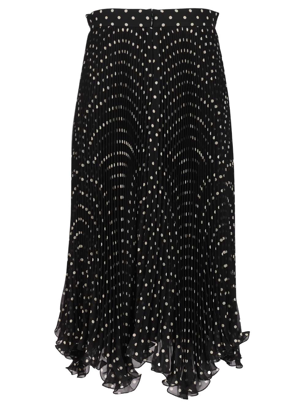 Valentino Garavani Silk Polka Dot Skirt Skirts - Black | 834adc8fc84a4173fb6f08deaed2131f47348a8a
