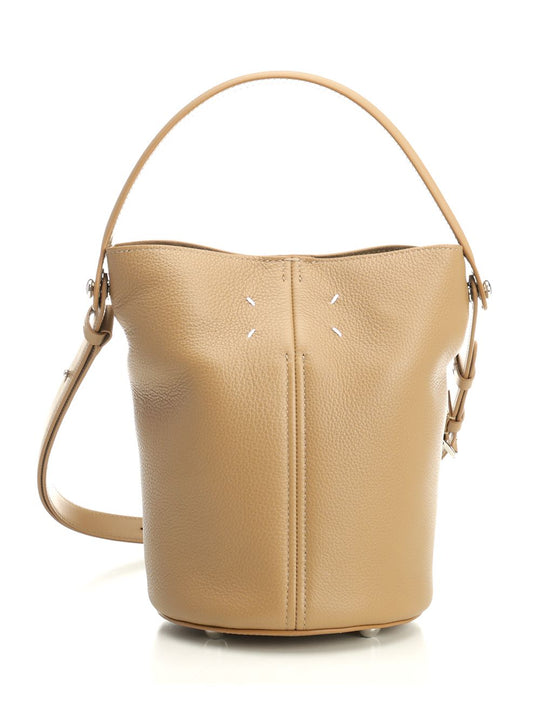 Dress-Age Bucket Crossbody Bags Beige