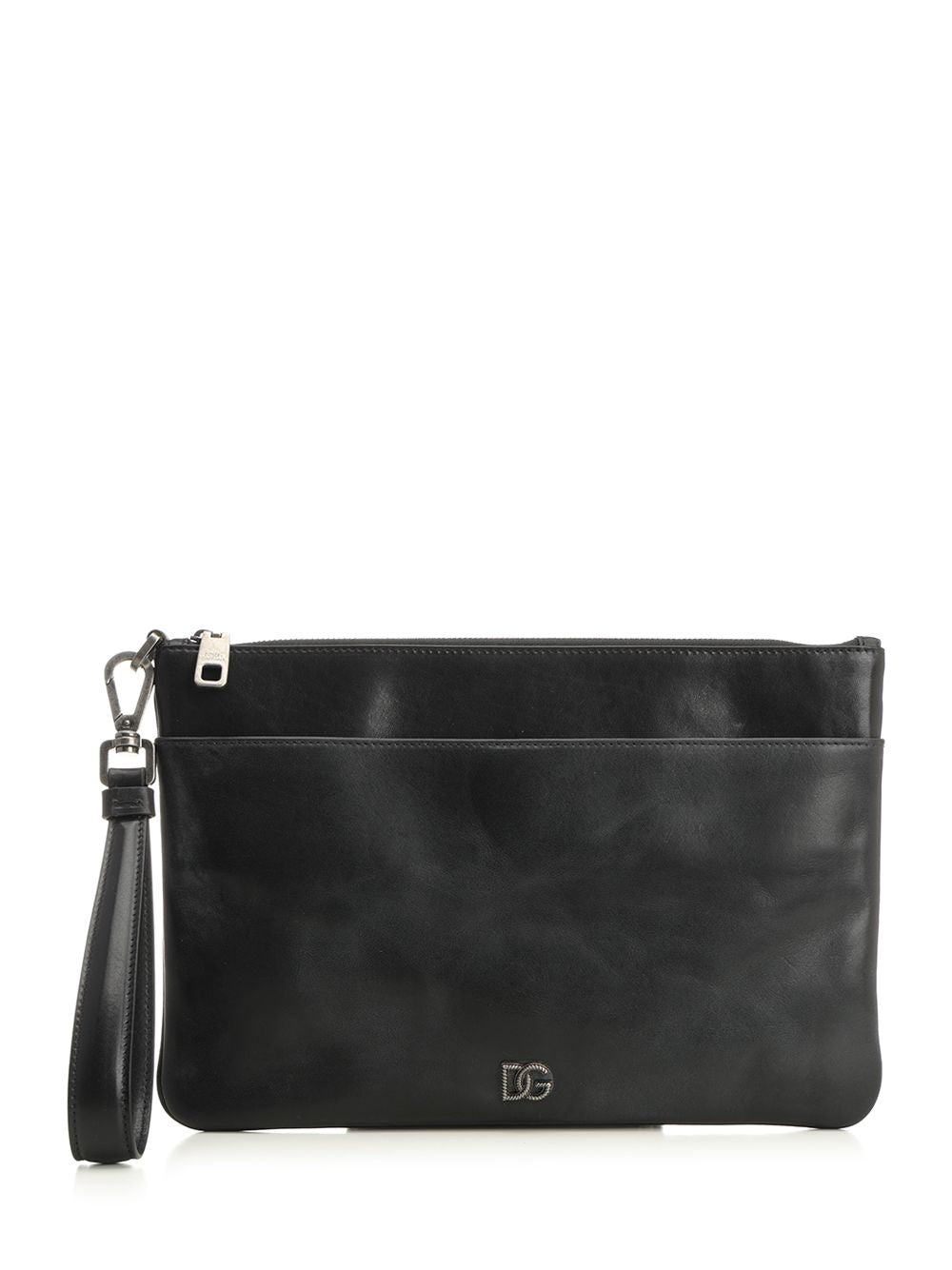 Dolce & Gabbana Tempesta Calfskin Toiletry Bag Small leather goods - Black | a6bbf21b7dff377c4bb40de76c9789b597d660e9