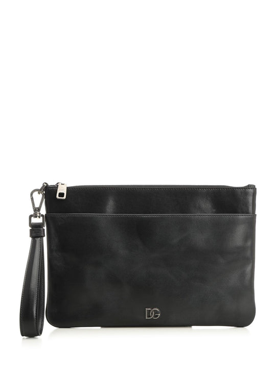 Tempesta Calfskin Toiletry Bag Small Leather Goods Black