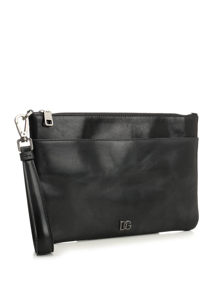 Dolce & Gabbana Tempesta Calfskin Toiletry Bag Small leather goods - Black | d8ce9c94f31be17e76711afa7e19b970d391ad01