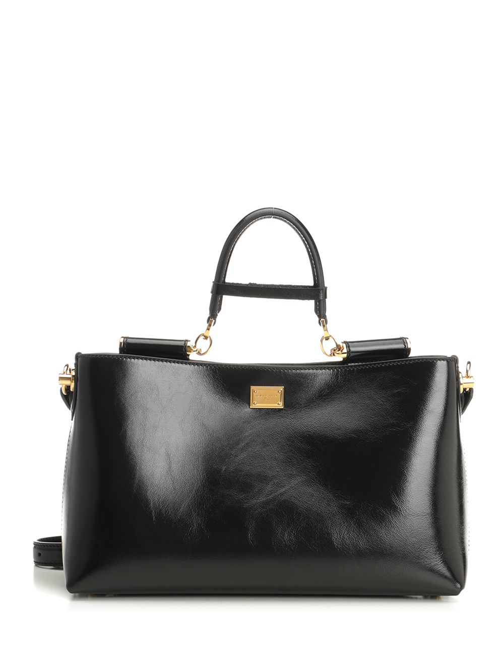 Dolce & Gabbana Vittorio Leather Bag Shoulder Bags - Black | bd14c4d63a290b590678134aaff4940b500d05cd