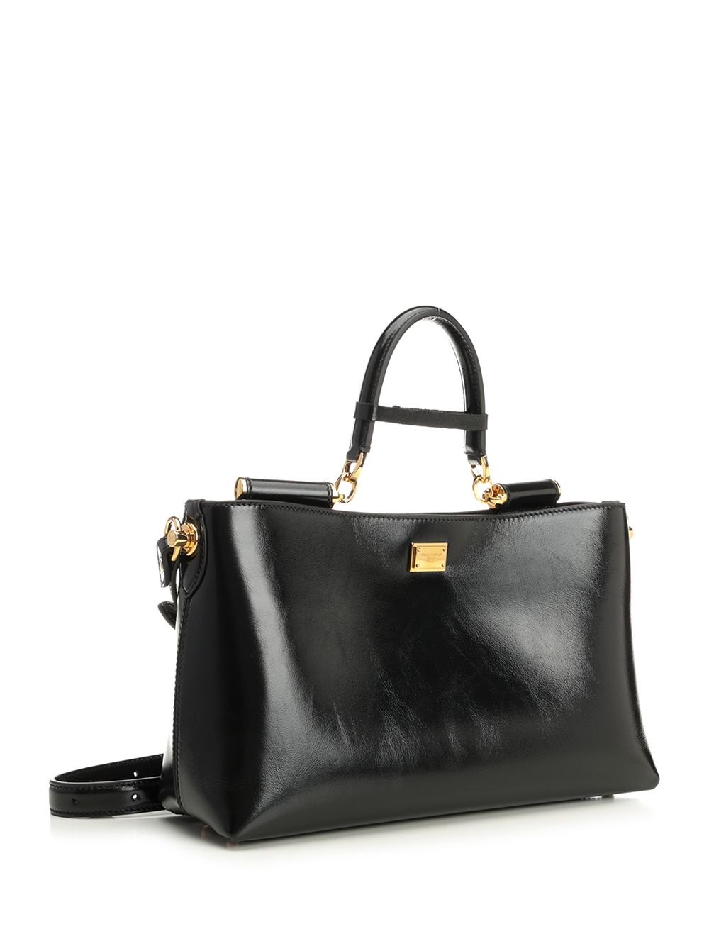 Dolce & Gabbana Vittorio Leather Bag Shoulder Bags - Black | e812d8ca7bc45913cecb721048872f6d7afb0ab2