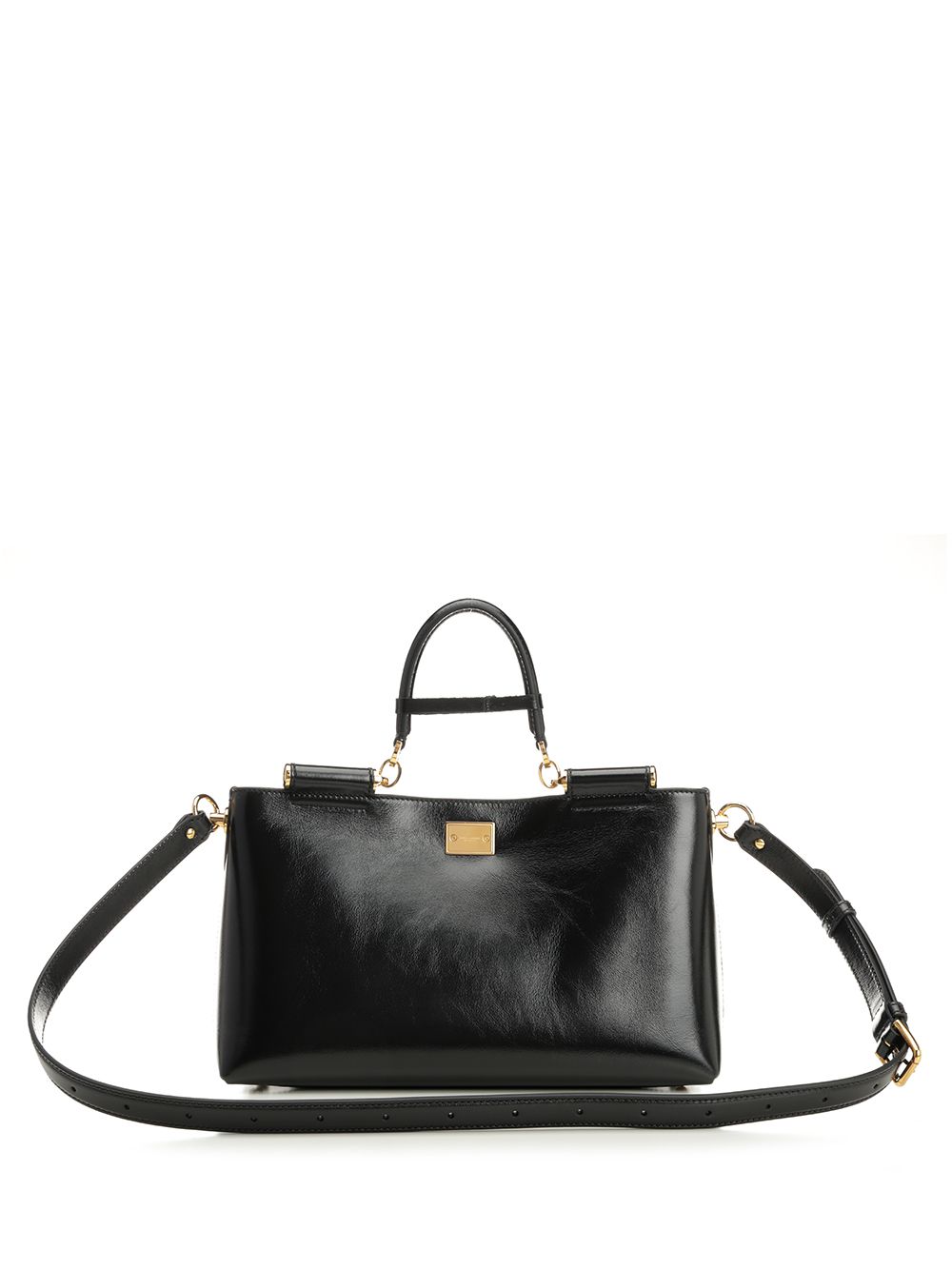 Dolce & Gabbana Vittorio Leather Bag Shoulder Bags - Black | 7b08cf7f3fc10aa33d5afbcb8ac8150f67f8787d