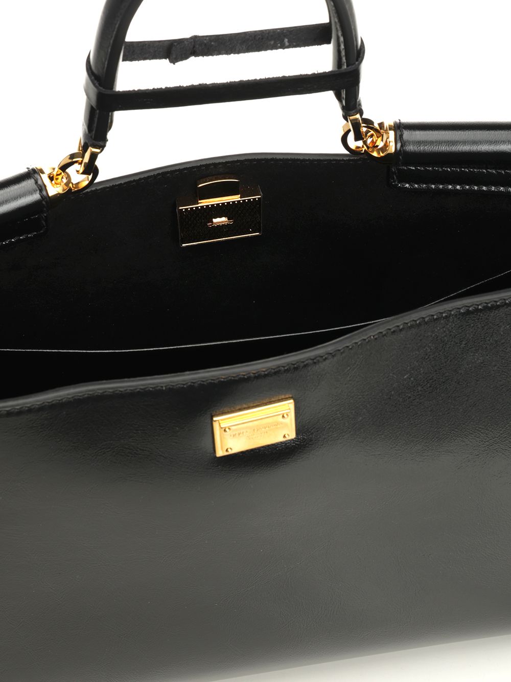 Dolce & Gabbana Vittorio Leather Bag Shoulder Bags - Black | dbaea946588f645f4884a8ded64d740ff53776ca