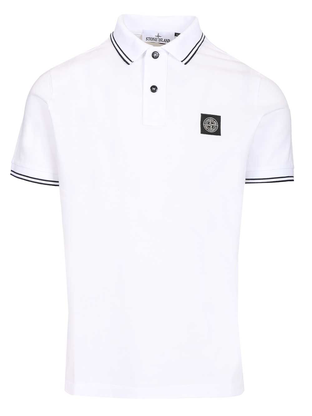 Stone Island Organic Cotton Polo shirt - White | 3f0d23cc42edc4657b9fbc8e6e4d78eddb1c8cd0