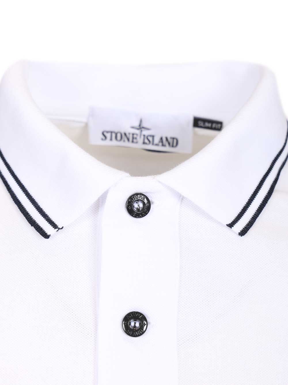 Stone Island Organic Cotton Polo shirt - White | b4c740c57b5e1c55aceb2a12897282a7a826001d