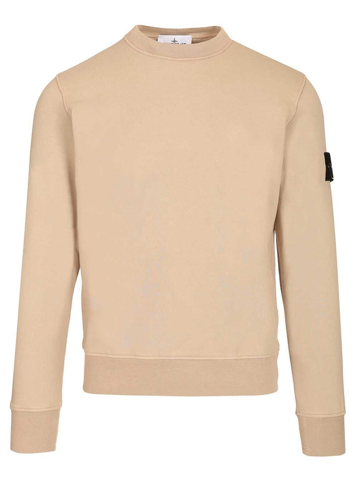 Stone Island Organic Cotton Sweatshirt Sweatshirts - Beige | ec9805795c643d961ac3e4c530b52f3793e3748b
