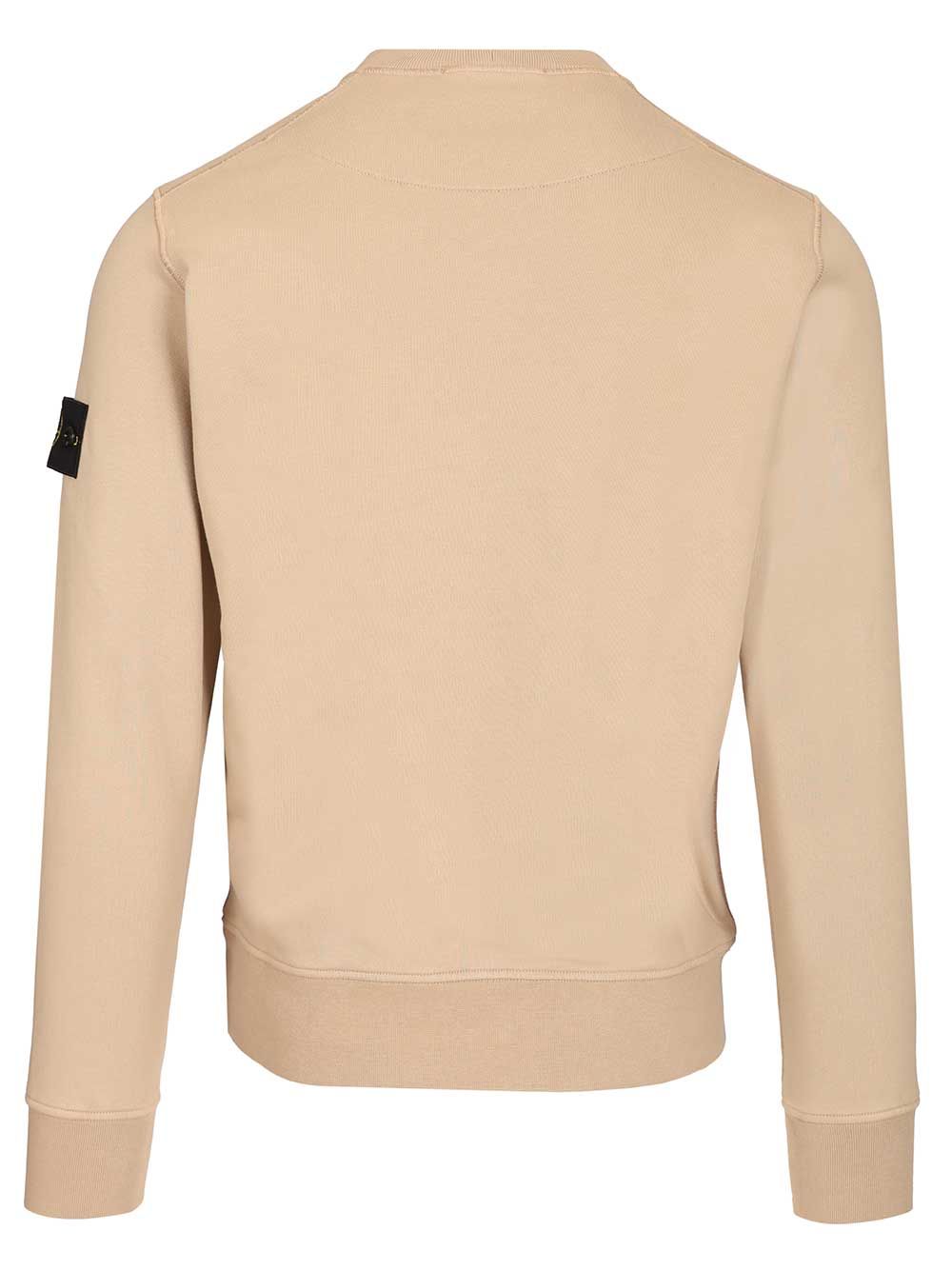 Stone Island Organic Cotton Sweatshirt Sweatshirts - Beige | 33a784dd305dc4279796b736ceb1f0745ec5ea28
