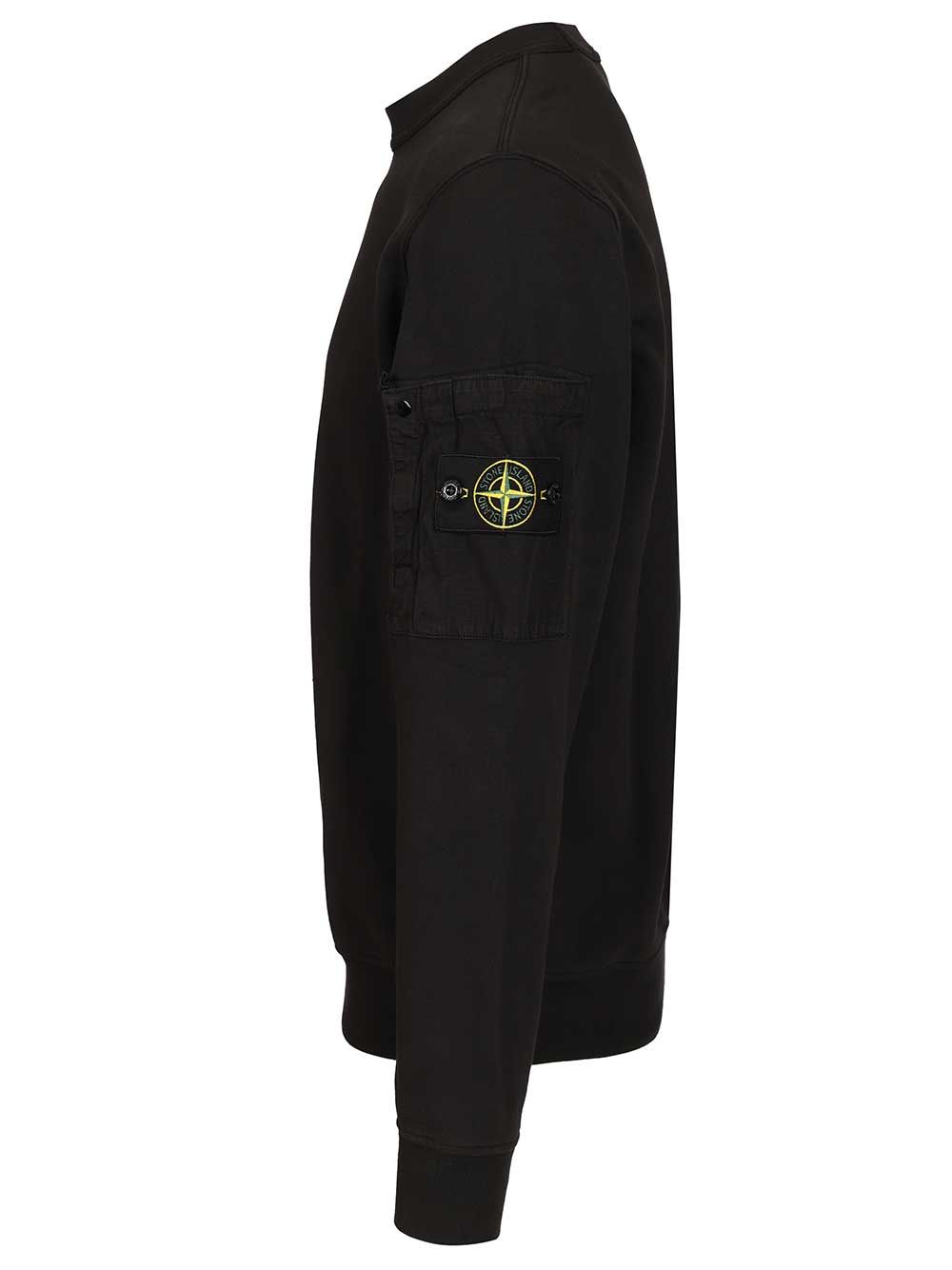 Stone Island Crewneck Sweatshirt Sweatshirts - Black | e3c21cbe5cab9b1d9e8c3af791c8b7ba126a4ad6