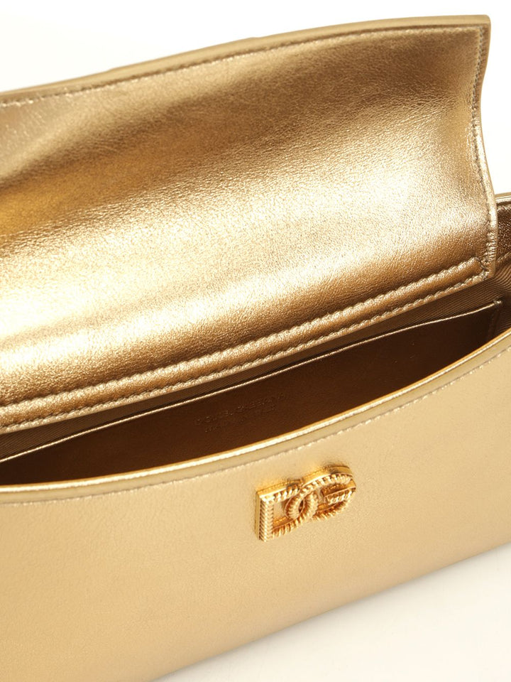 Dolce & Gabbana Phone Bag Shoulder Bags - Gold | 89f02a7e93ddfce3d51be70c8af77e69a068c2db