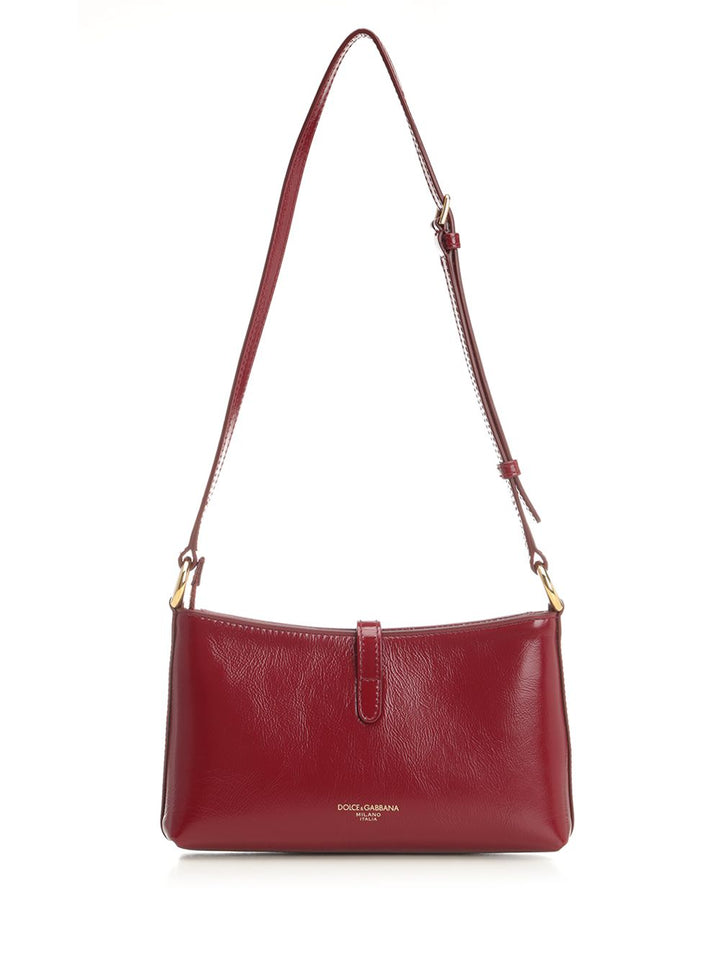Dolce & Gabbana Lock Shoulder Bag Shoulder Bags - Bordeaux | bae3d7ae8137dc70651e00499a6b56a1ab16fb70
