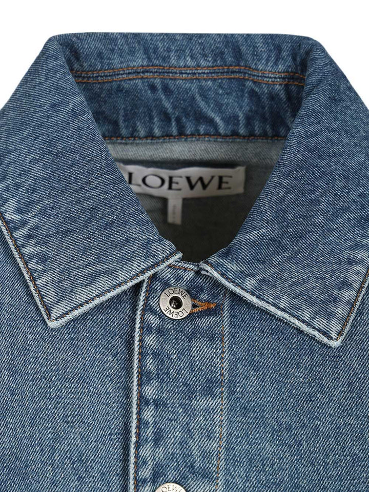 Loewe Anagram Denim Jacket Skirts - Blue | c040053c1e1a3a68155c750f76d43f9aa0c87268