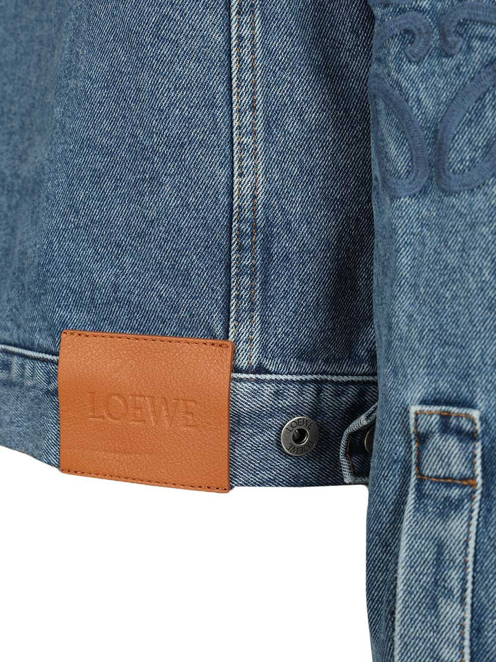 Loewe Anagram Denim Jacket Skirts - Blue | 9a7df5ee8176d30a888df912e62ebc5c3a013143