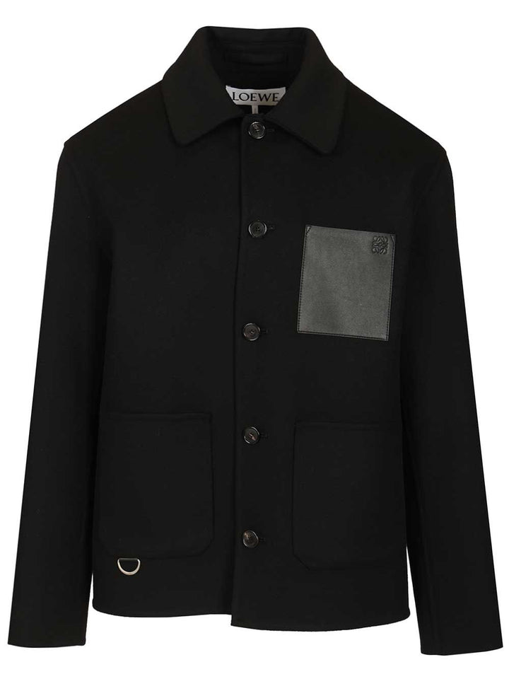 Loewe Wool And Cashmere Workwear Jacket Jackets - Black | e84be5c6f2a5f7c3becf7845328cfc77e5b39965