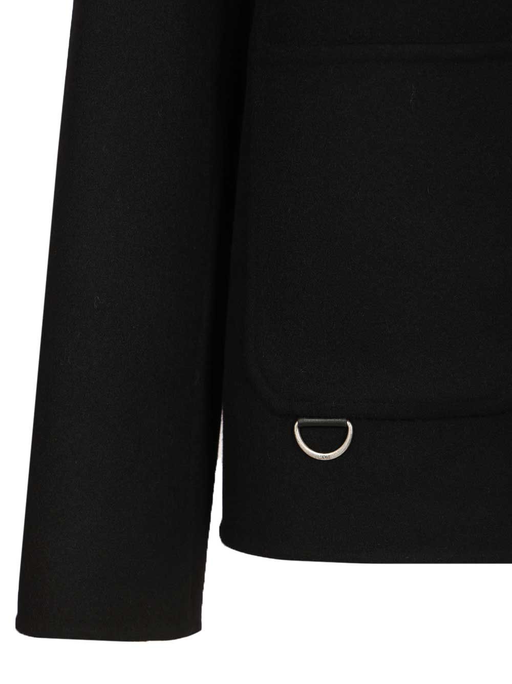 Loewe Wool And Cashmere Workwear Jacket Jackets - Black | db57ad1c0ba939cae712d3702432e272adf8d622