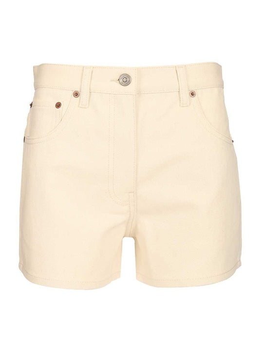 Denim Shorts Trousers White
