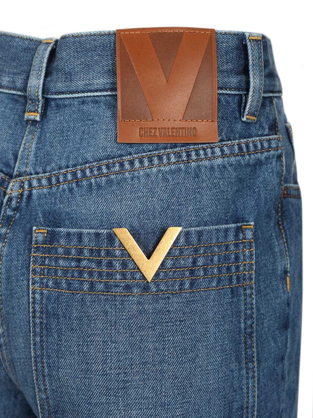 Valentino Garavani Denim Trousers Jeans - Blue | 4c752bcf722c1499cab1a1d8ad876bf446663877