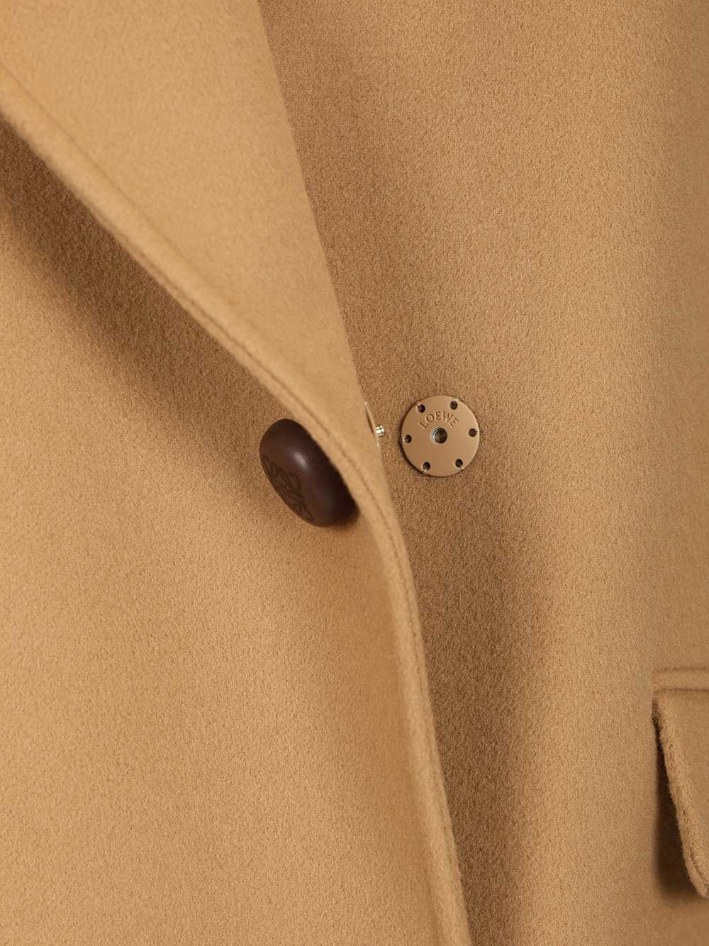Loewe Short Wool Coat Coats - Beige | 99b83c45e27baa44e7074c80adb2cd6e6f6390f8