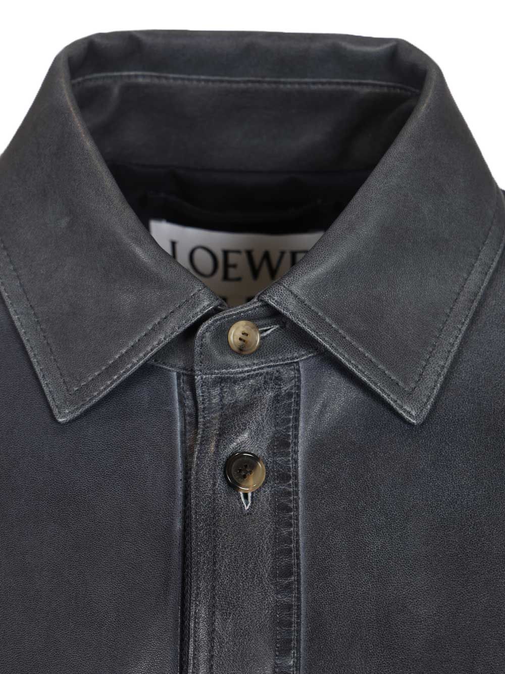 Loewe Lambskin Shirt Jacket Jackets - Blue | c166f7d731d1178e7082dd8caecf1b452f408186
