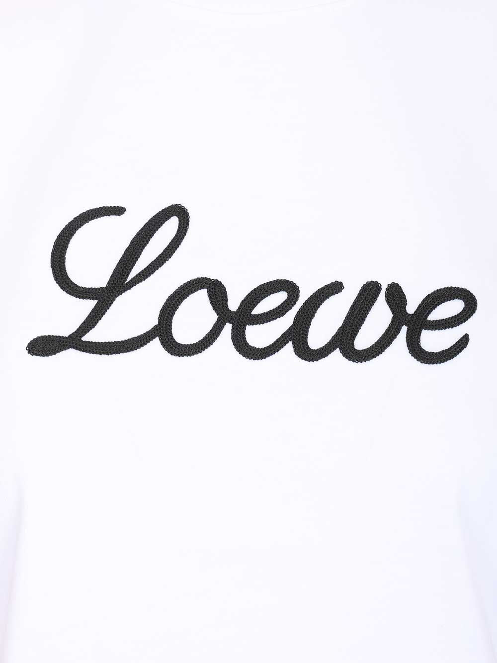 Loewe Relaxed Fit Cotton T-Shirt - White | 5788c7a87a8803e3c231aa999cd62b5be7c73aa3