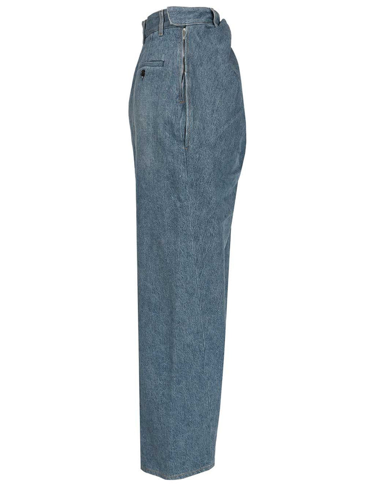 Loewe Draped Denim Jeans Trousers - Blue | 4505e09d7aad80d57fbaecf3527e2266505c5166