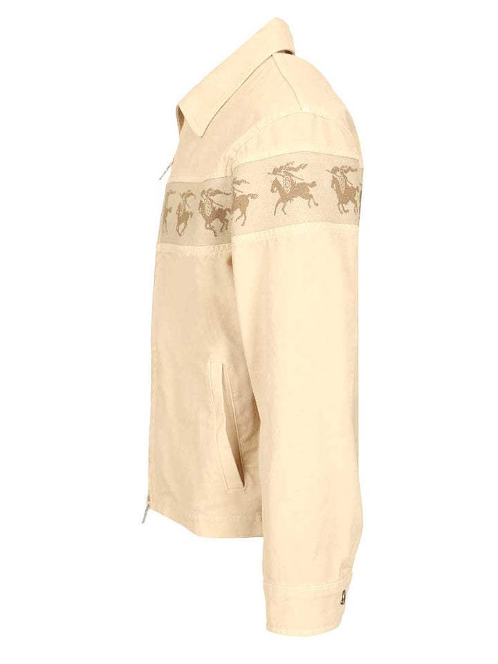 Burberry Cotton Canvas Jacket Jackets - White | 79e437ca76a542fed0e6024036944902d5230f0f