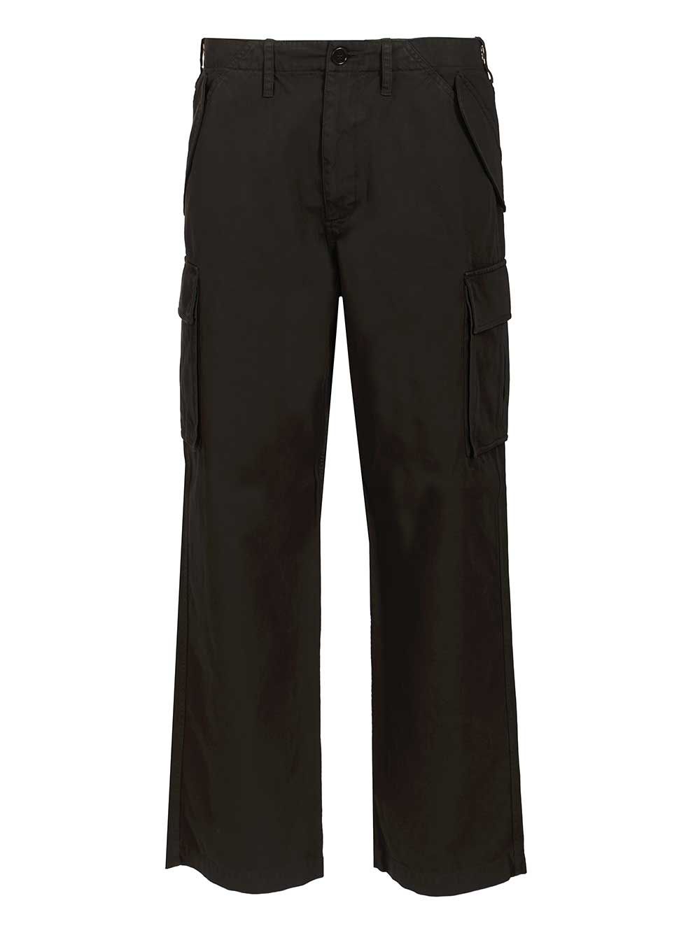Burberry Cargo Crafted From Cotton Twill Trousers - Black | 7cc58b251271bdb363e5cb70fb592f018b7e8854