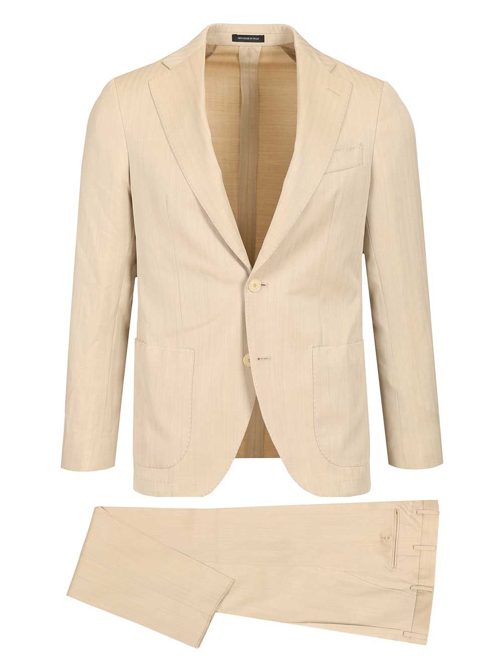 Al Duca D'Aosta Herringbone Wool Suit Dresses - Beige | f8b2f49fce9fc7b2a78712f8341d8dba91f8eef4