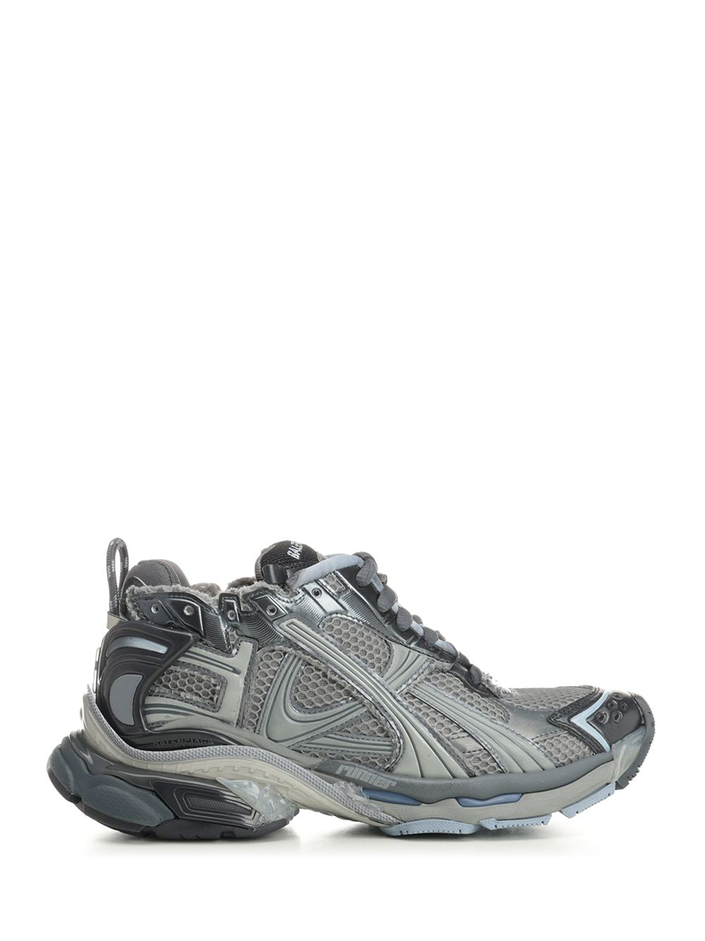 Balenciaga Runner  In Mesh And Nylon Sneakers - Grey | 16d3dd7b64c76479a389b9daee3c968a30606d46