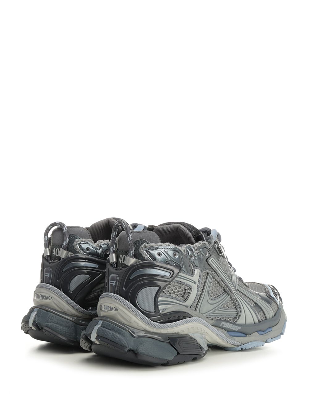 Balenciaga Runner  In Mesh And Nylon Sneakers - Grey | 7627f37f4ec2836fc80392401c391f45094fc80b