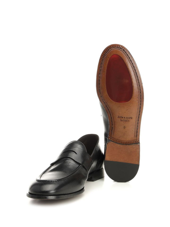 Al Duca D'Aosta 1902 Athens Leather Moccasin Loafers - Black | 9cadb11a628ef33736e1ae2a1a978bf4df9c6c99