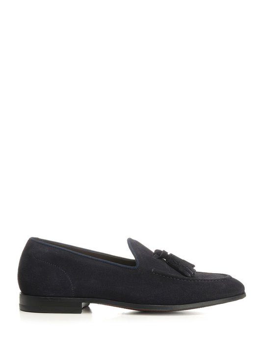 Suede Moccasin Loafers Blue