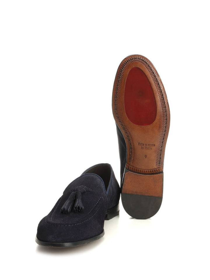 Al Duca D'Aosta 1902 Suede Moccasin Loafers - Blue | 668fd521dddaa7c70369359bb1c1d09395dc8183