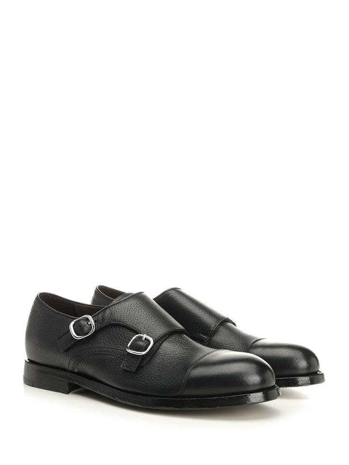 Al Duca D'Aosta 1902 Double Buckle Shoe Loafers - Black | d0d5380ae642d1071a4b69da773f7fa739323d4b