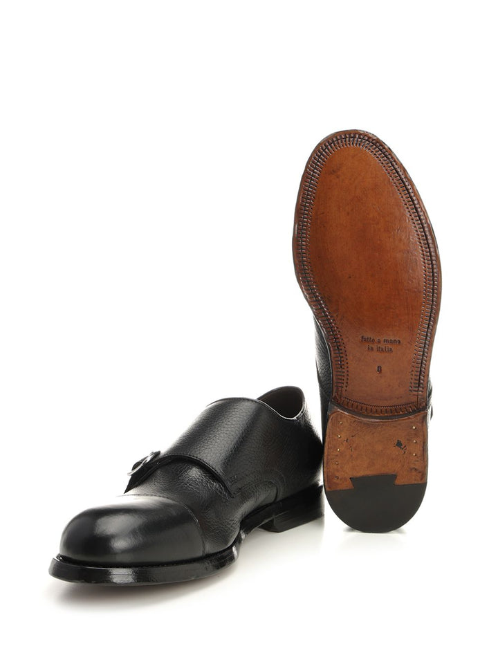 Al Duca D'Aosta 1902 Double Buckle Shoe Loafers - Black | e3dc354555ad2f10ecca3161447c1b882af2129d