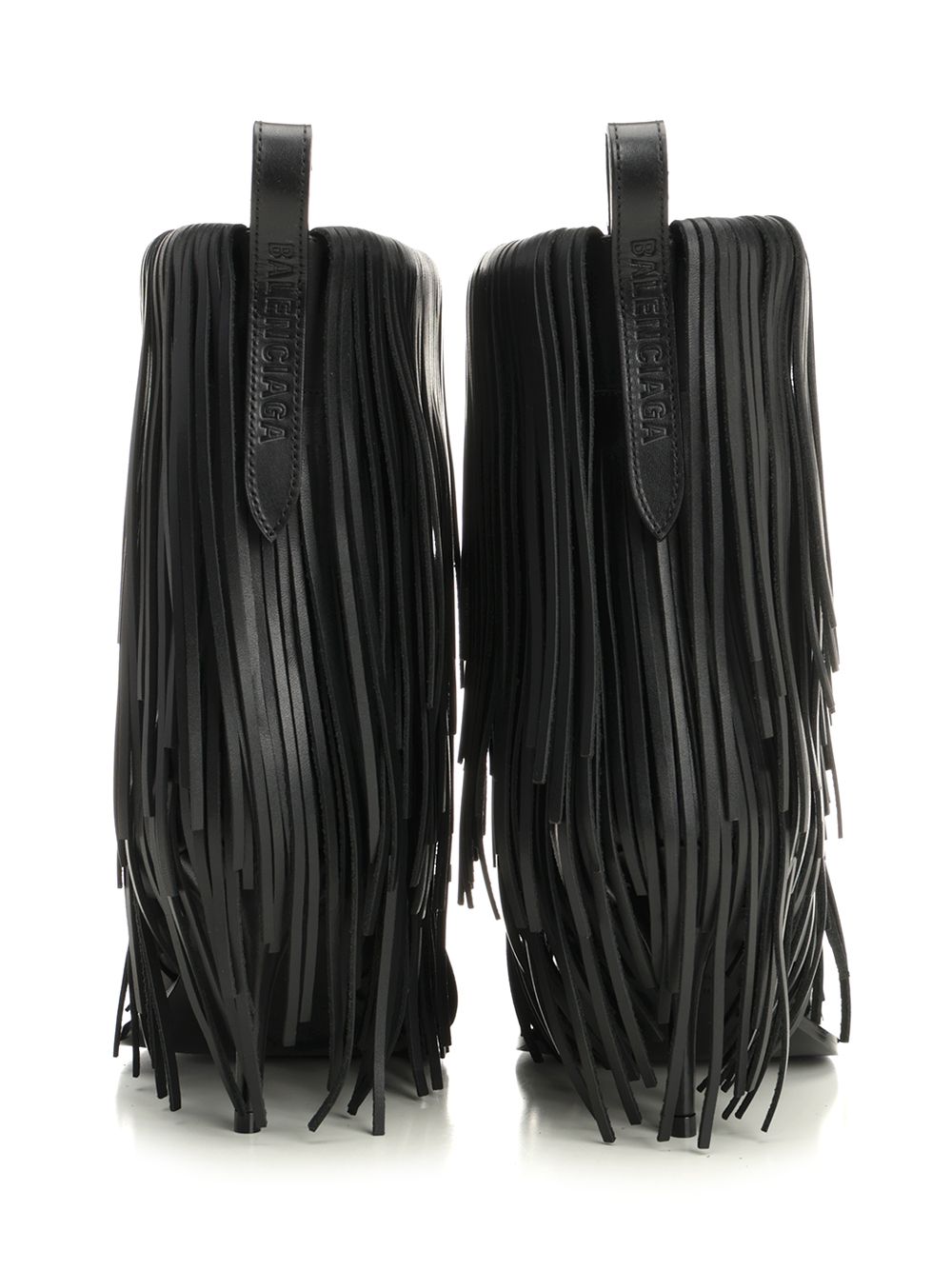 Balenciaga Avenue Fringe Ankle Boots - Black | c1014b74cac7a7d34d5c761cac7b1f8783f712ec