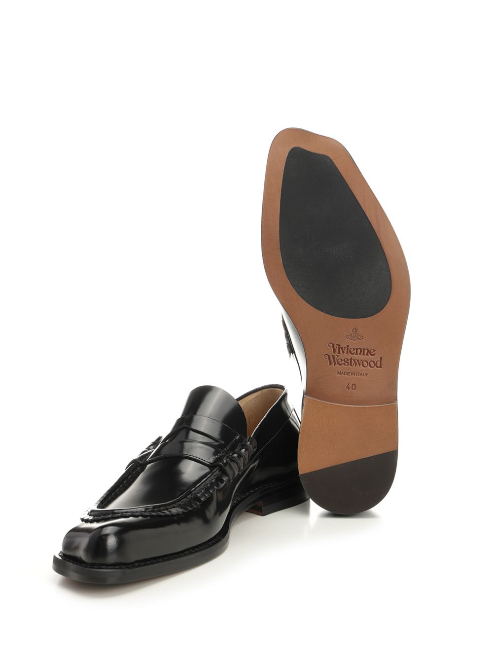 Vivienne Westwood Black Coin Moccasin Loafers - Black | f1e525aa5c6925c6d7a98ee76d7f9cc2aaf669e3