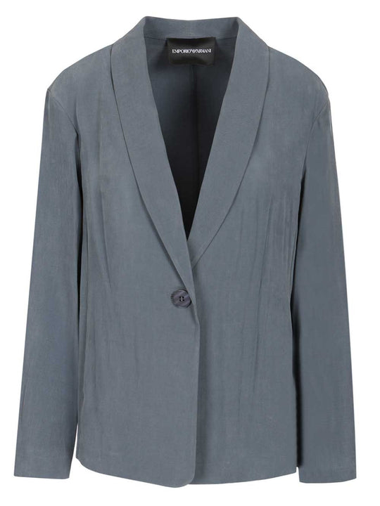 Single-Breasted Blazer Jackets Blue