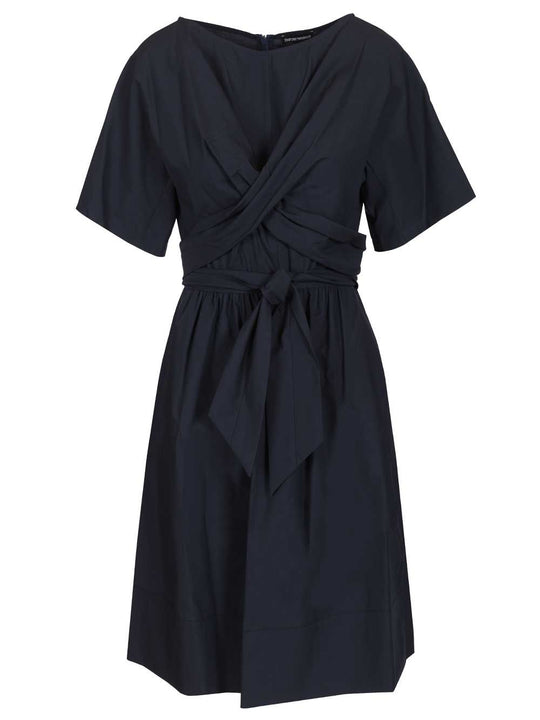 Cotton Poplin Dress Dresses Blue