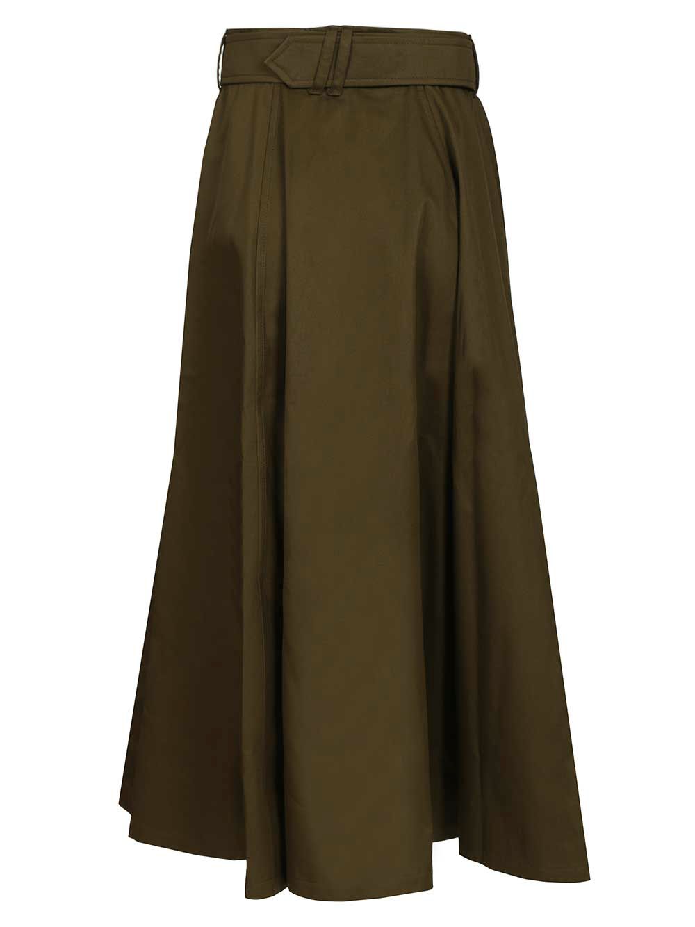 Burberry Midi Trench Skirt Skirts - Green | dbe879dc80de65e5a194a432b7a8fbb80c67a052