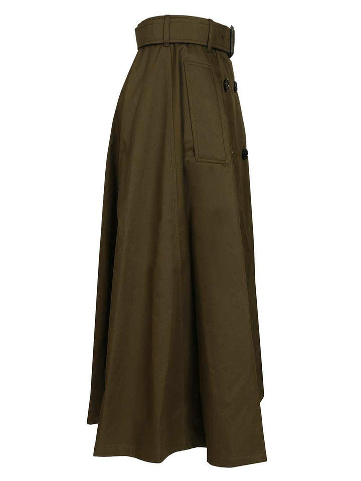 Burberry Midi Trench Skirt Skirts - Green | db3fad6b825bd66d6795c0aaec570682a3f48e34