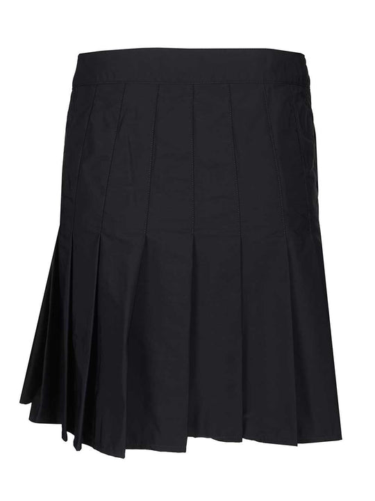 Pleated Mini Skirt Skirts Blue