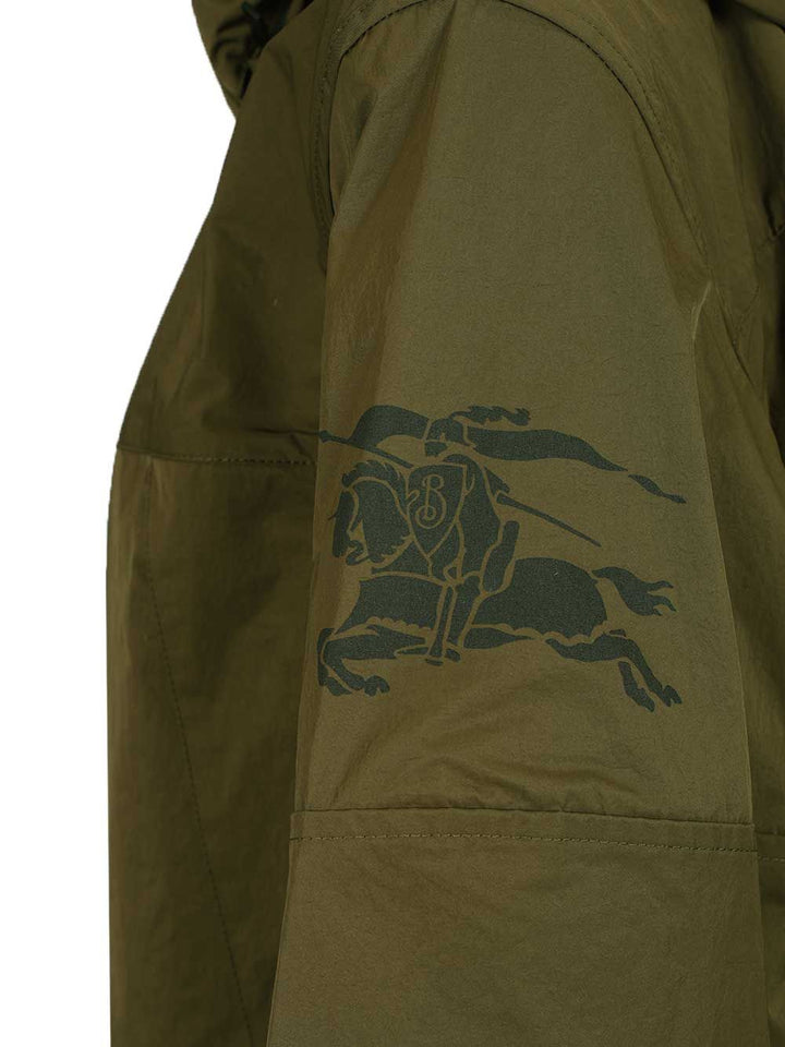 Burberry Norwood Cropped Nylon Jacket Jackets - Green | 448b42043ff19ead336ef58baaa6b040f94cbb98