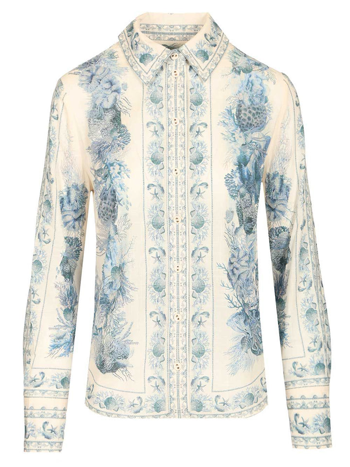 Zimmermann Wanderlust Body Shirt Shirts - Light blue | b422577b623b945432e5f33a136e87ef66d1dad4