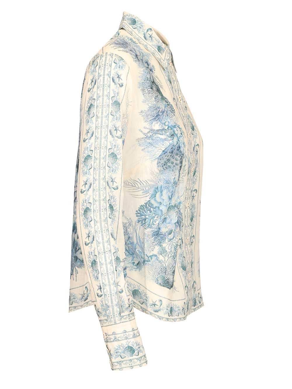Zimmermann Wanderlust Body Shirt Shirts - Light blue | f45b22bc562e796a9490e62cf24e87d5f936cb0c