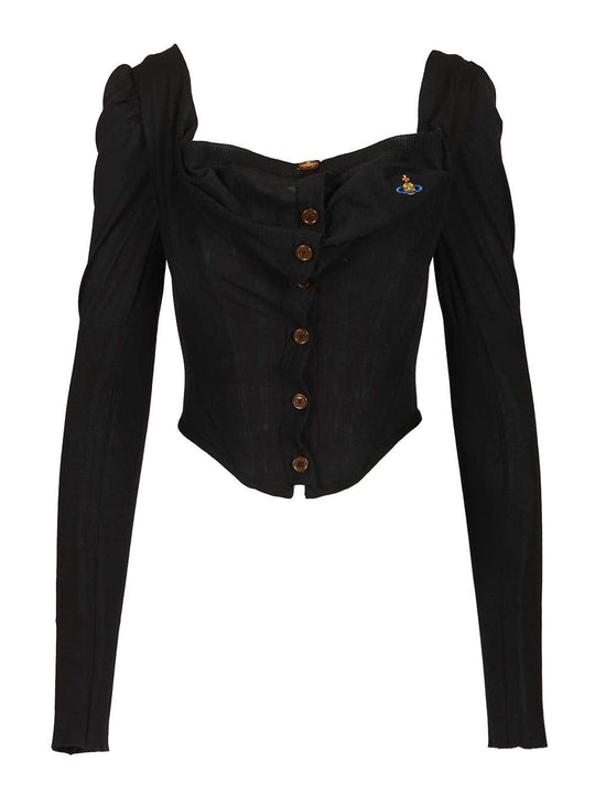 Bea Corset Cardi Knitwear Red